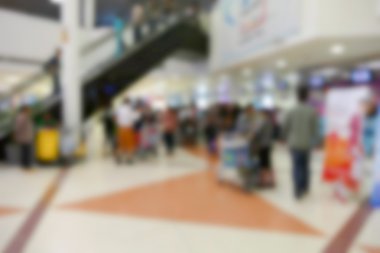 bulanık görüntü yolcu Havaalanı terminalinde defocused