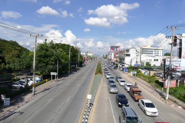 Chiang Mai Hod yolda trafik