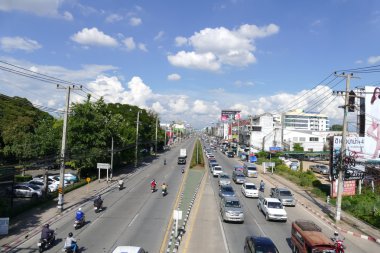 Chiang Mai Hod yolda trafik