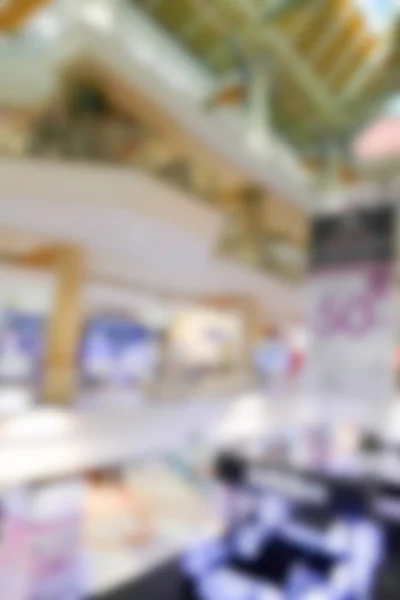 Imagem desfocada borrada do edifício do shopping — Fotografia de Stock