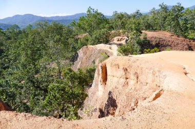 Kanyon hill kırsal Tayland