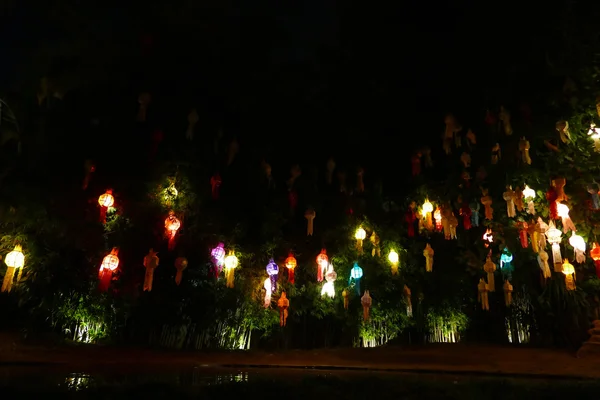 Lanterna de papel colorido no festival Yeepeng — Fotografia de Stock