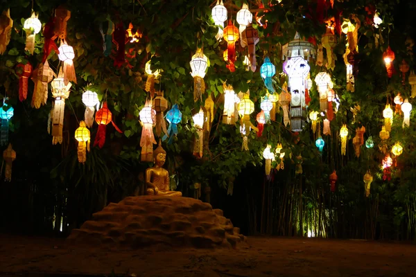 Colorido linterna de papel en el festival de Yeepeng — Foto de Stock