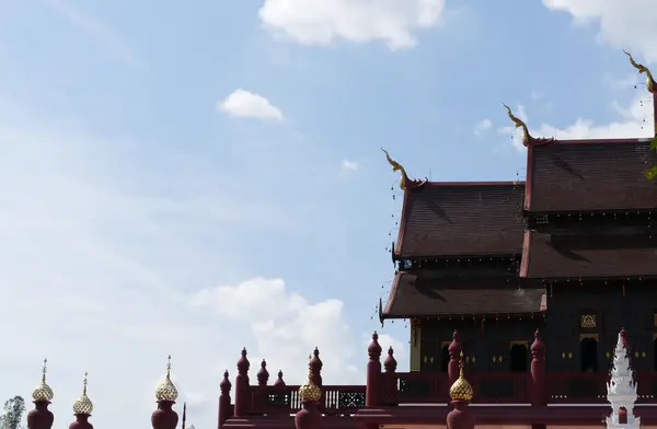 태국 전통 지붕 건축 — 스톡 사진