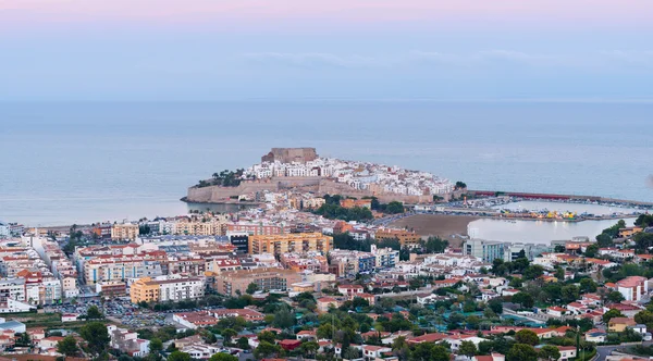 Panoramic view of Peniscola, Castellon (Spain) — Stock Photo, Image