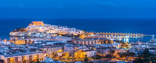 Vista panorâmica de Peniscola, Castellon (Espanha ) — Fotografia de Stock