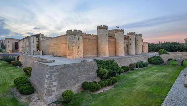 Παλάτι aljaferia στην Σαραγόσα, Ισπανία — Φωτογραφία Αρχείου