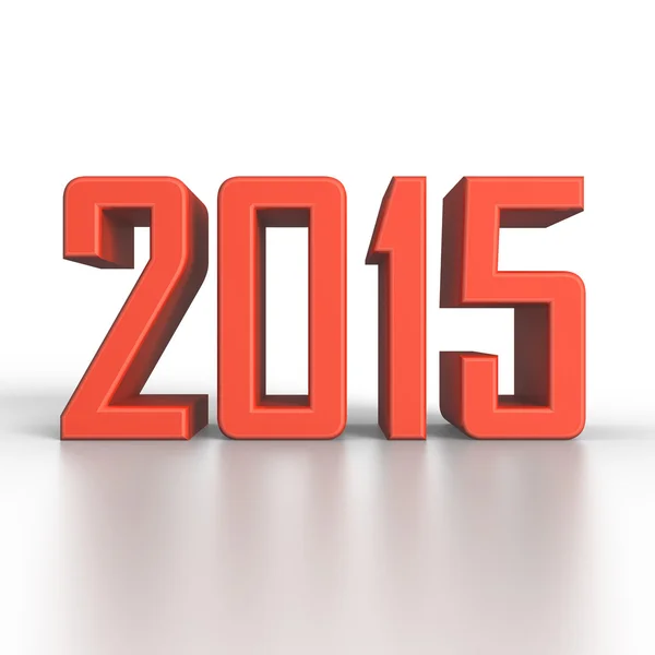 2015 Neujahr in 3D — Stockfoto