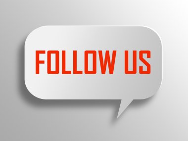 Bizi 3d konuşma balonu takip