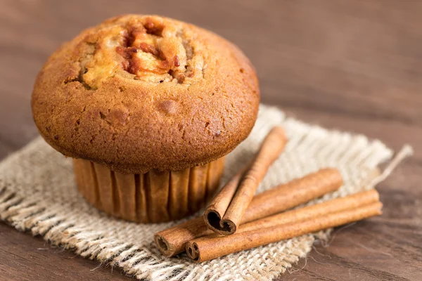 Delicious apple and cinnamon muffins Stock Picture