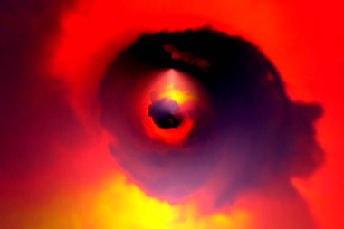 çok renkli pembe kırmızı turuncu mavi dalga karışım gradyan soyut arkaplan