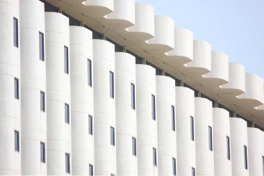 mimari tasarım dış beton yapı eğrisi şekil dekorasyonu