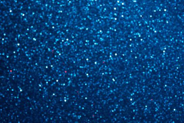 Odaklanmamış soyut koyu mavi glitter bokeh tatil arka plan. Kış xmas tatil. Noel.