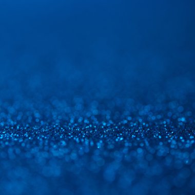 Soyut koyu mavi glitter bokeh tatil arka plan. Kış xmas tatil. Noel.