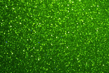 Odaklanmamış soyut yeşil glitter tatil arka plan. Kış xmas tatil. Noel.