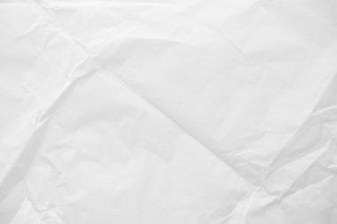 Buruşmuş beyaz kağıt dokusu arkaplanı