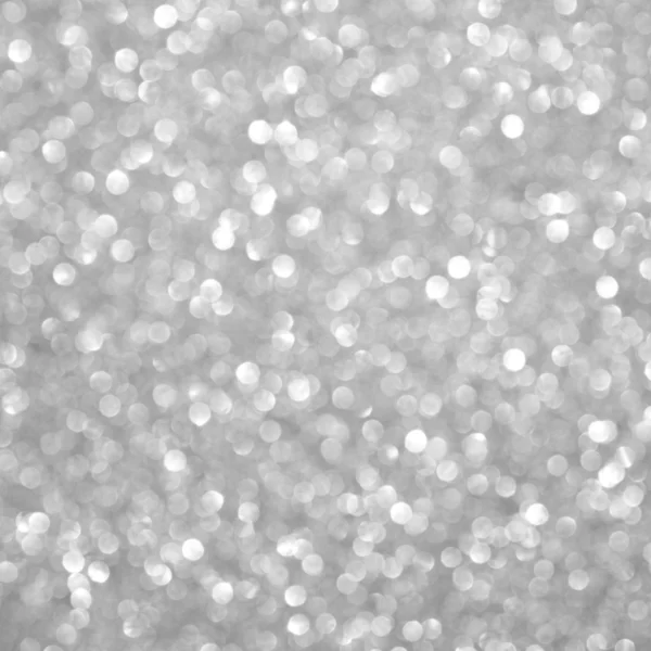 Unfocused abstract silver glitter holiday background — Stock Photo, Image