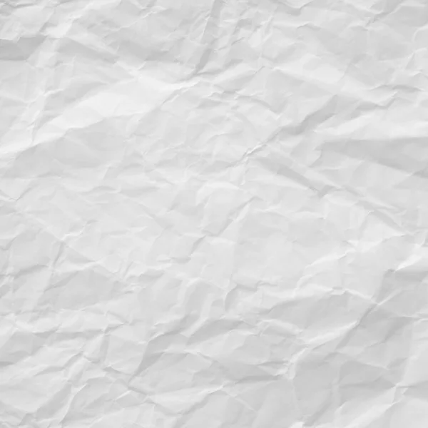 Zgnieciony biały papier tekstury tła — Zdjęcie stockowe