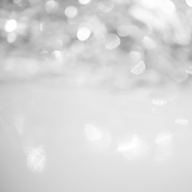 Odaklanmamış soyut gümüş glitter tatil arka plan. Xmas tatil kış.