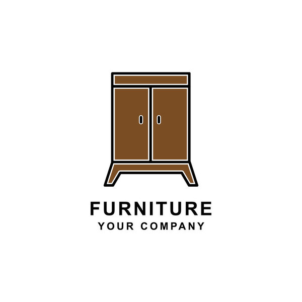 Furniture Logo Template, modern template design. vector icon illustration