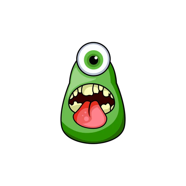 Niedliches Monster Logo Monster Logo Vorlagenvektor Schriftzeichen Logo Vorlage — Stockvektor