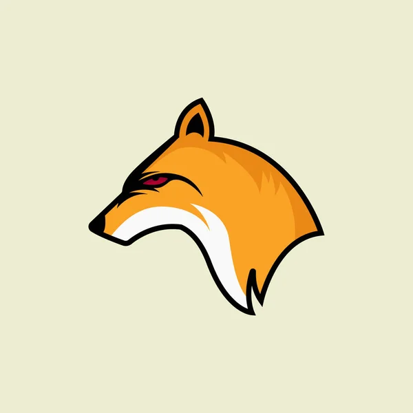 Fox Maskot Esports Logo Templates Fox Maskot Design Sportovního Loga — Stockový vektor