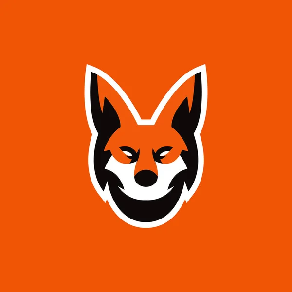 Maskot Fox Esports Logo Templates Desain Logo Olahraga Maskot Rubah - Stok Vektor