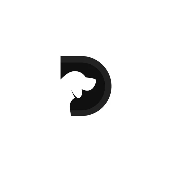 首字母D狗标志设计模板 — 图库矢量图片