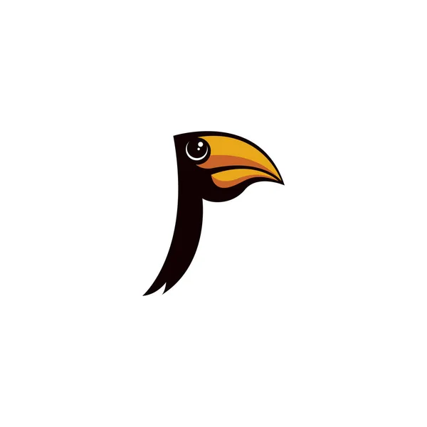 Toucan Pták Větvi Akvarel Ilustrace Izolované Bílém — Stockový vektor
