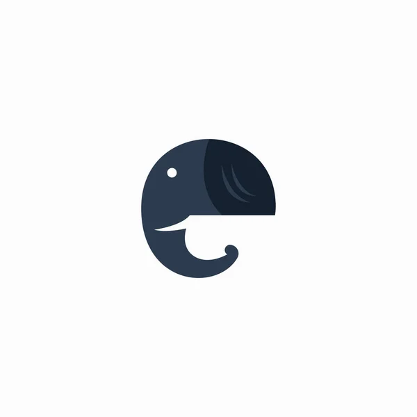 Elephant Abstract Vector Logo Template Sign Icon Elephant Head Incorporated — Vetor de Stock
