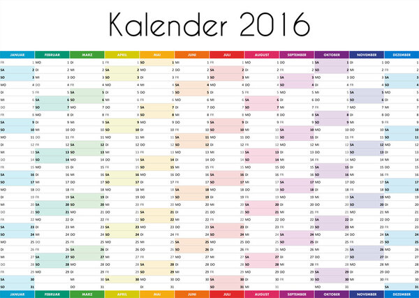 Kalender 2016 - GERMAN VERSION