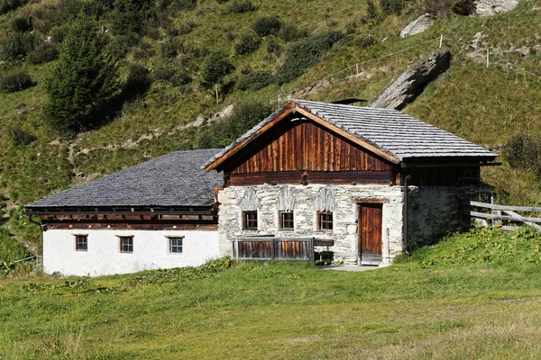 在周边地区，Kals 的 Luckneralm 视图很大格洛克纳山奥地利 — 图库照片