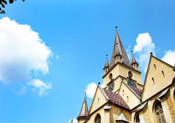 De Lutherse kathedraal van Saint Mary in Sibiu — Stockfoto