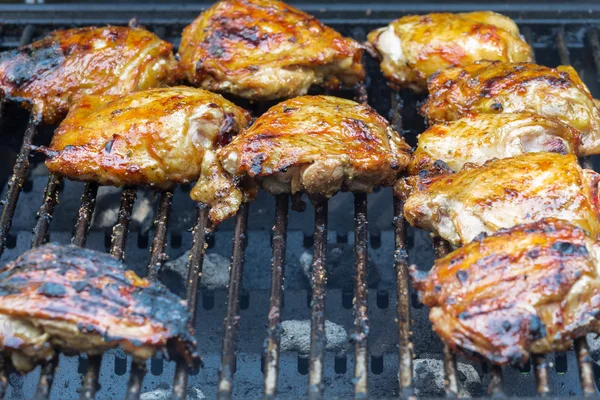 Kurczak grill grillowanie — Zdjęcie stockowe