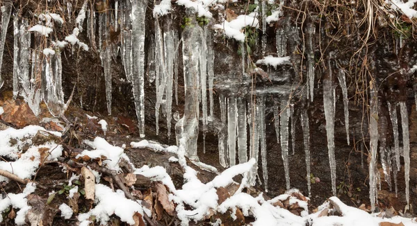 Icy winter waterfall — Stock Photo, Image