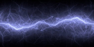 Mavi yıldırım arkaplanı, havalı elektrik soyut