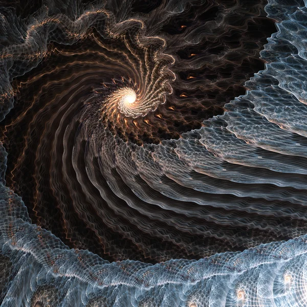 Blå spiral — Stockfoto