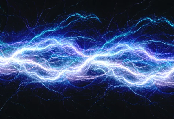 Blue electric lightning — Stock Photo, Image