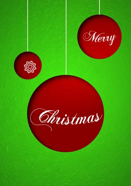 Červené a zelené vánoční obrázek — Stock fotografie