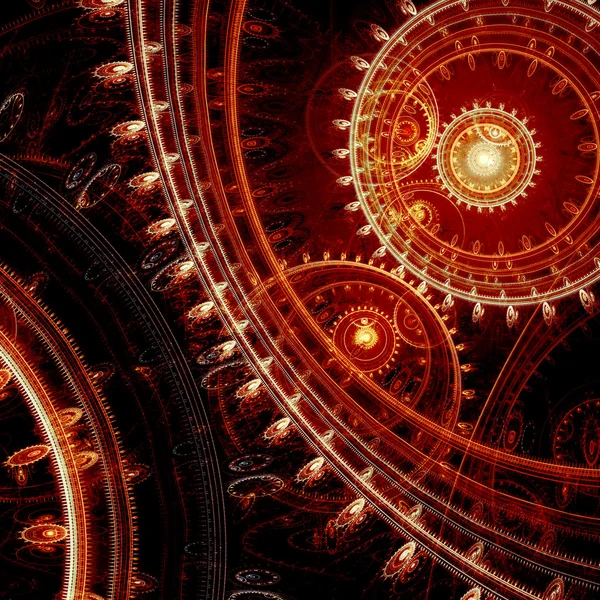 Red steampunk background — Stock Photo, Image