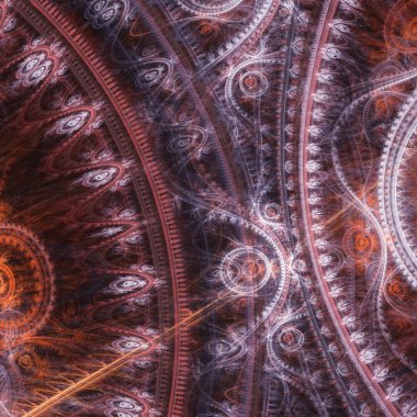 Karanlık steampunk mekanik arka plan