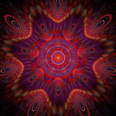 Renkli soyut kiremit