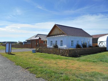 Bolgar Tataristan Şehri Rusya. Müze. Nehirdeki şehir.