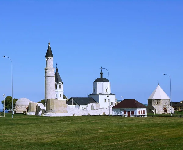 Miasto Bolgar Tatarstan Rosja Muzeum Pod Gołym Niebem Meczet Katedralny — Zdjęcie stockowe