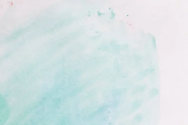 Blauwe Aquarelachtergrond Met Gladde Strepen Wit Papier Doorschijnend Licht Aqua — Stockfoto