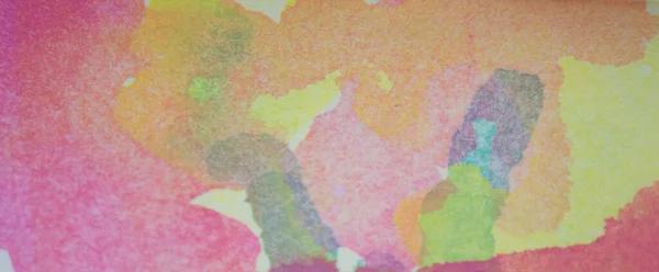手描き水彩画 抽象美術の背景 スポットペイントピンク オレンジ グランジデザイン ヴィンテージカード レトロテンプレートのためのテクスチャイラスト — ストック写真