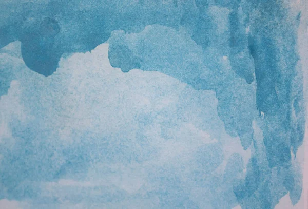Μπλε Ουρανό Ακουαρέλα Φόντο Ζωγραφισμένα Στο Χέρι Σύγχρονο Εκφραστικό Υπόβαθρο — Φωτογραφία Αρχείου