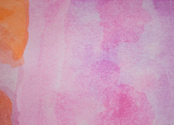 Καλλιτεχνική βρώμικο τέχνη ακουαρέλα ροζ πορτοκαλί μοτίβο. Υδατογραφία. Splash vintage φόντο banner — Φωτογραφία Αρχείου