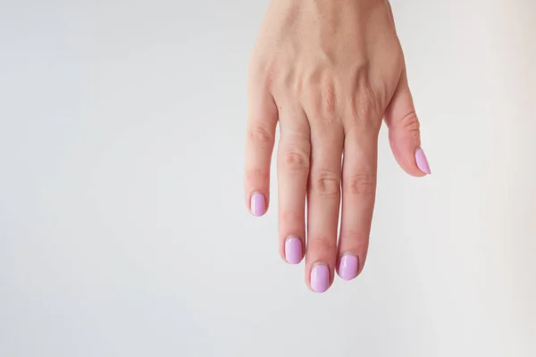 Scar On The Finger Of A Man On A White Background Scar From A Cut And Burn On A Female Hand With A Beautiful Manicure Care Fire Stock Photo