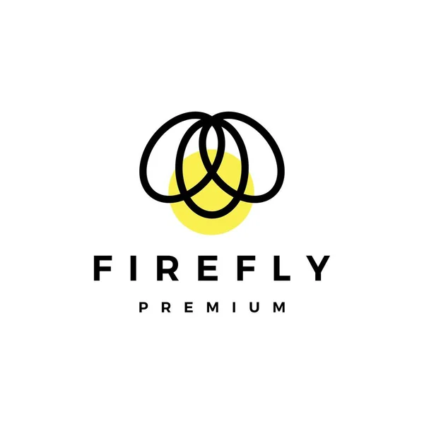 Firefly Logo Vector Icon Illustration — Stock Vector